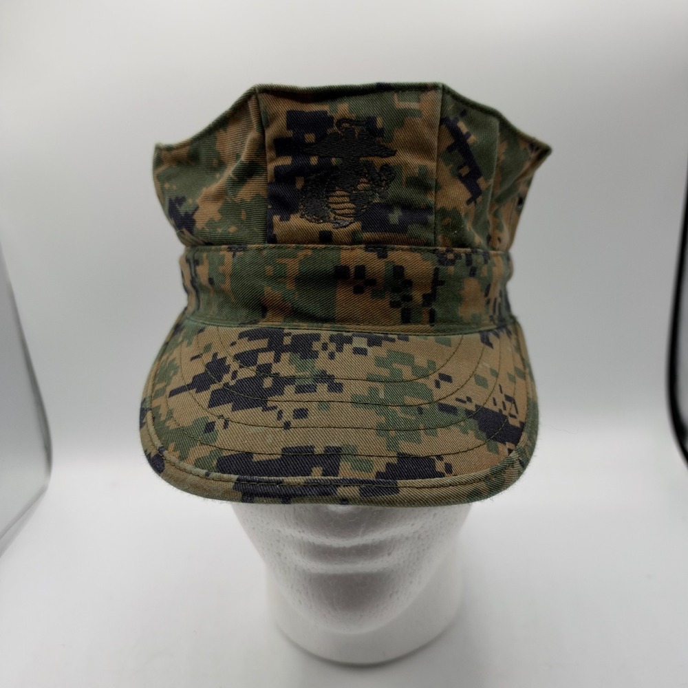 USMC Marine Corps Garrison Cover Hat Small Woodland MARPAT Digital Camo Sekri